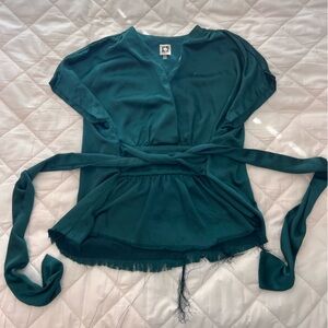 Anne Klein Deep Teal Blouse
